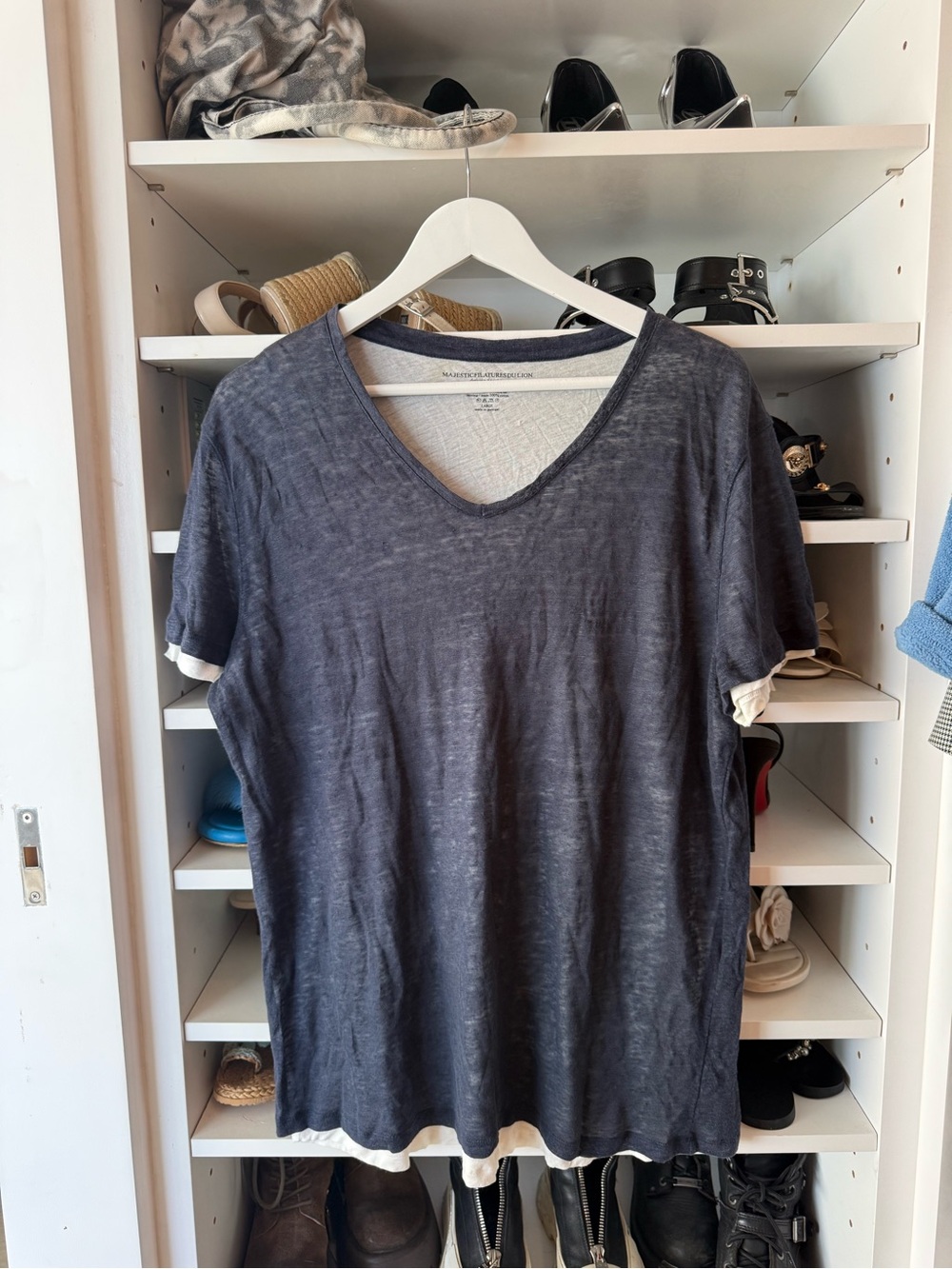 Majestic Filatures Men’s Deluxe Tee | Size L | 100% Cotton | Made in Portugal